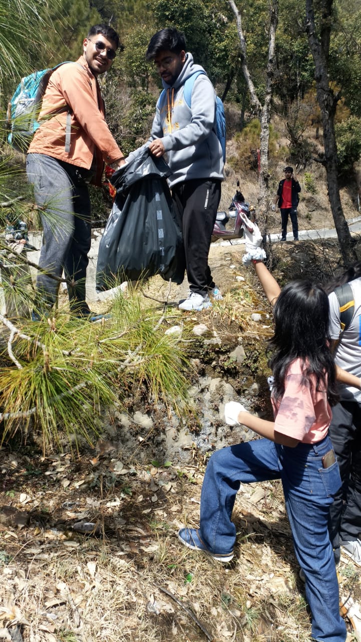 Trek to Maa Tara Devi and Swachta Abhiyaan on March 26, 2023.